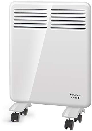 Taurus - Termoconvettore | Potenza 500 W | ideale per bagni | Con montaggio a parete o ruote | Protezione IP24 | Schermo digitale | Programmatore settimanale