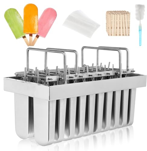 Dyna-living Commercial Popsicle Molds 20PCS Round Heads without Slot