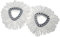 vhbw 2X Testina pulente sostituisce Vileda 152623 per mocio, lavapavimenti - Microfibra, Nero/Bianco