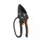 R.G. Astschere Gartenschere Blumenschere Rosenschere Schere SK5 Stahl bis 18mm Amboss, Schwarz/Orange