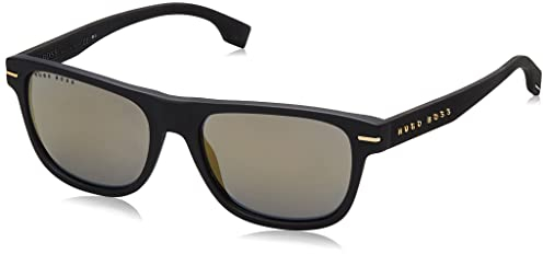 BOSS Unisex 1322/s Sunglasses, 0NZ/JO MTGOLD Black, One Size