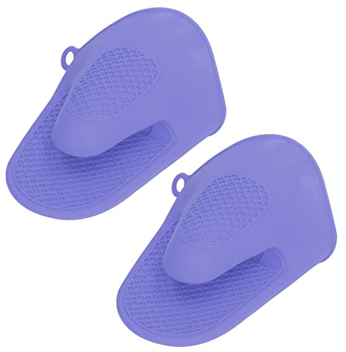 Oven Glove Silicone Pot Holder Silicone Oven Mitts for Air Fryer 2Pcs Heat Resistant Potholders Pinch Covers for Baking Cooking BBQ Grilling