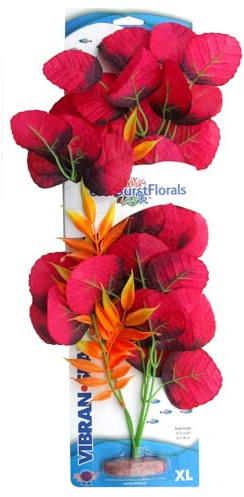 ColorBurstFlorals Broad Lily Leaf XLarge Silk Aquarium Plant