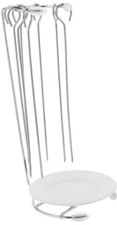 Cabilock 1ensemble Support à Brochettes Inoxydable Rack De Gril Résistant Pour Brochettes De Kebab Pour Barbecue Et Cuisson Uniforme Accessoire De Cuisine Et Facile à Nettoyer
