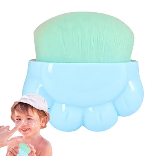Qyljeiwred Cepillo de protección solar para niños, bonito cepillo de protección solar, aplicador de protector solar, aplicador de loción solar, juego de brochas para crema solar, cepillo aplicador de