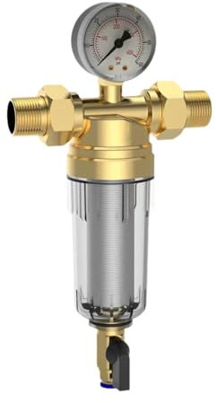 MagiDeal Backwash Filter Water Filter Whole House Replaces Pre Filtration System Water Filter Housing for Equipment Kitchen Bathroom, G6 Point