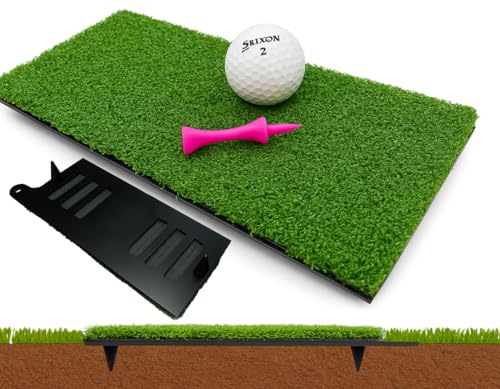 Golfplus Divot Action Golf Winter Fairway Mat Short Pile Winter Rules