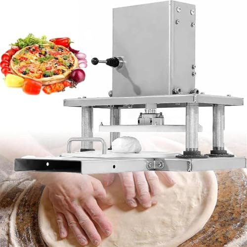 HEAXIY Rodillo de Masa Laminadora de Masa para Hacer Pasta, Máquina Prensadora de Masa Eléctrica para Pizza de 22 Cm/25 Cm, Máquina Prensadora de Masa para Masa de Pizza y Pastel de Carne,25cm