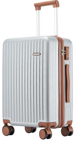 Ruausine Hardside Carry on Luggage Airline Approved with Spinner Wheel