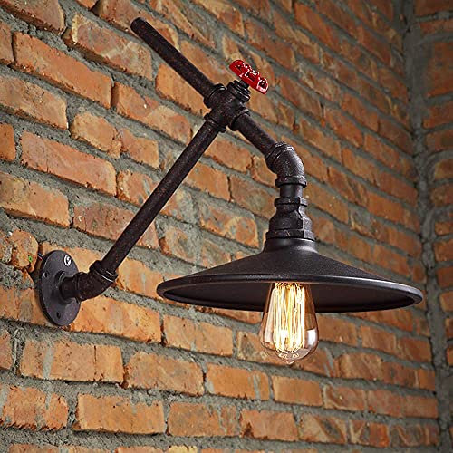 Luci da Parete Industriale con Braccio Lungo in Metallo a Vapore a Vapore Lampada da Parete in Ferro battuto Vintage Tubo d'Acqua retrò Lanterna per la Parete di decking antichi scopi per Parete