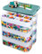 Trintion Storage Boxes for Lego, 3-Tier Large Stackable Storage Box with Lids & Adjustable Compartments, Lego Organiser for Building Blocks Bricks Puzzle Board Organizer