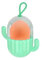 AIBULO 1 PCS Makeup Sponge with Cactus Storage Box – Compact Portable Makeup Sponge Holder for Travel & Daily Use – Stylish, Hygienic Non-Latex Beauty Blender with Protective Case