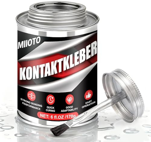 Miioto Pegamento Zapatos, Cola de Contacto, Pegamento de Contacto, Pegamento para Zapatos, Impermeable, Apto para Pvc, Lonas, Cuero, Caucho Fieltro, 170g