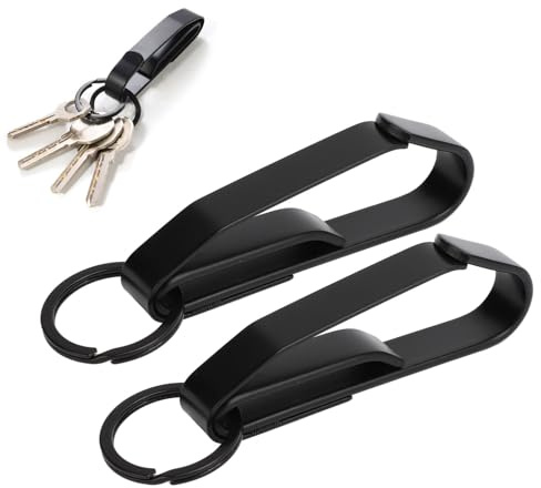 Genérico Llavero De Cinturón De Acero Inoxidable, Clip De Resorte De Liberación Rápida, Diseño Compacto Y Liviano, Accesorio De Presilla De Cinturón De Servicio