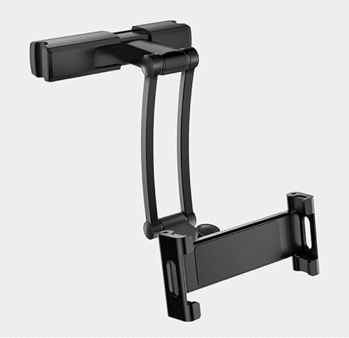 Tosuny Tabletthållare för Nackstöd för Bil, 3 i 1 Förlängningsarm och 360 Roterande Kulhuvud, Bilfäste för Surfplatta för Baksäte, för 4,7 Till 13,6 Enheter med Tjockt Fodral,