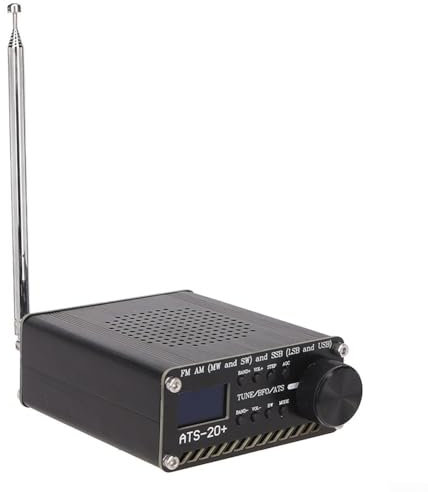Récepteur radio ATS-20+ Plus V2 SI4732, haute sensibilité, portable, petite bande mondiale, récepteur pour DSP numérique FM AM (MW & SW)/SSB LSB et USB pour camping et maison