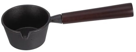 Cabilock Gusseisen Bratpfanne Bratpfanne Butterwärmer Sauce Pfanne Küchenutensil