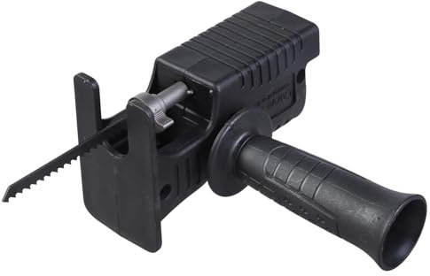 Adaptateur de sciage alternatif pour perceuse électrique, kit d'accessoires de sciage alternatif avec poignée ergonomique noire