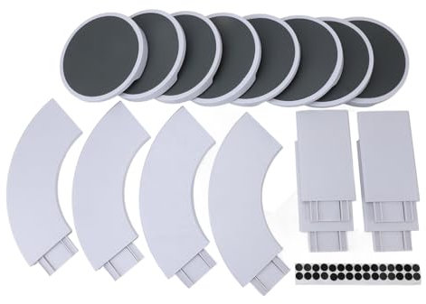 Rack de Plate-forme Tournante à 360 ° pour Armoire, Sous L'organisation de L'évier, pour la Cuisine, la Table à Manger et les Rassemblements Plate D'organisateurs