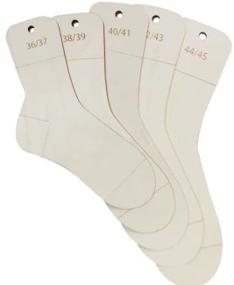 Lot De 9 Planche À Chaussettes, Planches À Chaussettes Taille 30-47, Pochoir À Chaussettes, Avec Indication De Taille Pour Chaussettes, Tendeurs De Chaussettes Pour Le Tricot, Le Crochet