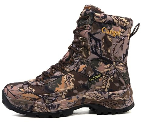 Thrym Men's Camouflage Waterproof Military Boots High Top Hiking Shoes Outdoor Hunting Tactical Trekking Boots