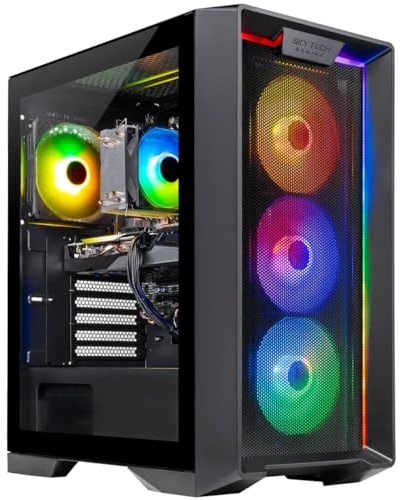 Skytech Gaming PC Desktop, Ryzen 5 5500, RTX 3050, 16GB RAM, 1TB SSD