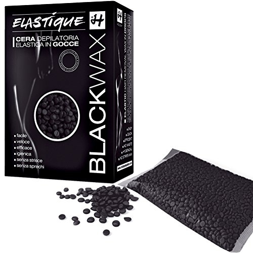 BLACK WAX Filmwachs Schwarz Elastique in Perlen 500 g Enthaarung ohne Vliesstreifen