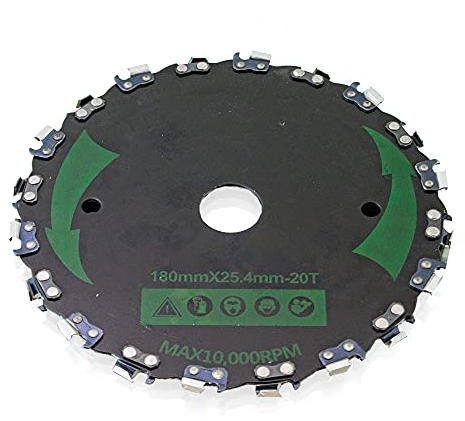 Bituxx Kettenmähkopf Ketten-Schneidkopf Schneidblatt Kettenblatt Freischneider Motorsense Trimmer 178mm