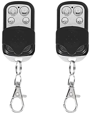 Leyf 2 Stück Fernbedienung Garagentor 433 MHz, Fernbedienung Universelle de Portail, 4 Kanäle, Kompatibel mit 433 MHz Frequenz Code, Handsender, Einfache Einstellung, Garagentoröffner