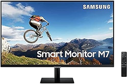 Samsung LS32AM700URXXU 32 4K Smart Monitor with Samsung Smart Hub for TV streaming and catch up apps (Renewed)