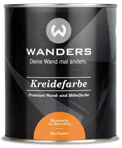 Wanders Shabby Chic Peinture à la craie 750 ml - Orange clair - Peinture pour meubles de cuisine et plus - Matte - Intérieur/extérieur