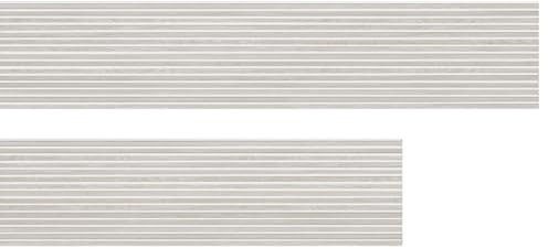 HPFloor Akustik Wandpaneele | MDF Lamellen mit Eichenfurnier | Wandverkleidung zur Schalldämmung & Schallschutz | 120 x 60 cm | 21 mm stark | Filz hellgrau | Grey Oak