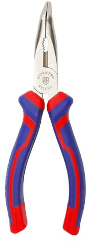 Alicates de punta de aguja Workpro 6 16 cm Curva
