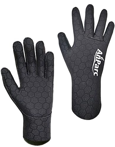 AnParc 3mm Neoprene Stretch Gloves, Super Light, Full Range Motion (XS/S)