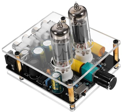 GALPADA Préampli à Lampes Hi-FI pour Vinyle Amplificateur Stéréo Préampli DIY Amélioration Sonore Système Audio Maison Compatible Platine Vinyle