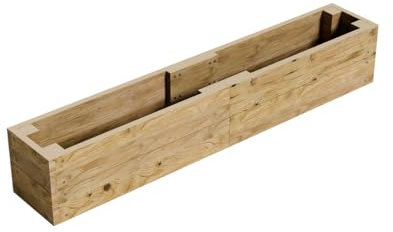 Conka Garden - Wooden Raised Bed Kit - Large Garden Planters for Vegetables, Herbs, Flowers – Start Growing Plants Earlier & Better - Durable & Resistant FSC Treated Timber 30cm L x 180cm W x 30cm H