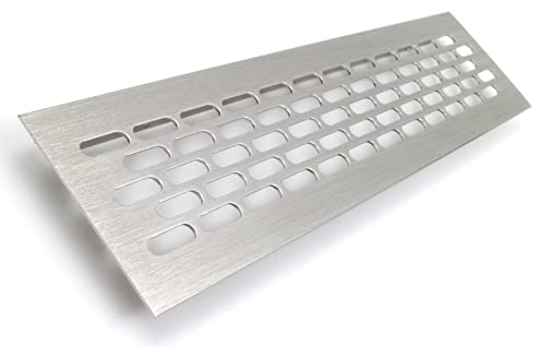 Design61 Edelstahl Lüftungsgitter L 245 x H 60 mm Abluftgitter