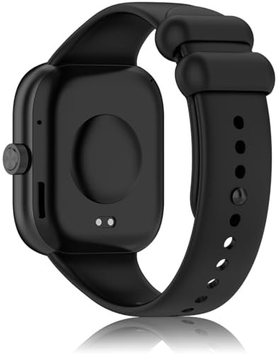 Pheant Cinturino Compatibile con Xiaomi Smart Band 8 PRO Cinturini di Ricambio in Silicone per Donne e Uomini, Nero