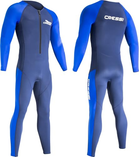 CRESSI Wahoo Man Monopiece Wetsuit - Combinaison Monopièce Hommes en Premium Néoprène et Élasthanne 1.5/2 mm, Parfaite pour Activités Aquatiques