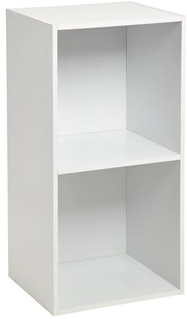 spot on dealz® 2 Cube Storage Unit Small Bookcase Wooden Storage Cabinets Book Shelf Shelves Bookcases and Shelving Units Display Furniture Indoor Living Room Decor
