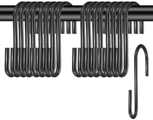 Cohentbliss 30 pièces Crochets en S de 8cm pour Accrocher Crochet en Métal en Forme de S Pour Salle de Cuisine Bains,Chambre et Bureau