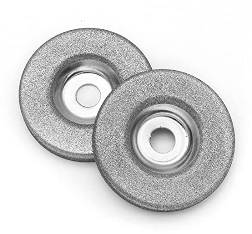 Fobufue 2 Piezas Disco Circular de Muela Abrasiva de Diamante de 50Mm para Afilador EléCtrico Multifuncional Accesorios de Afilado de Amoladora