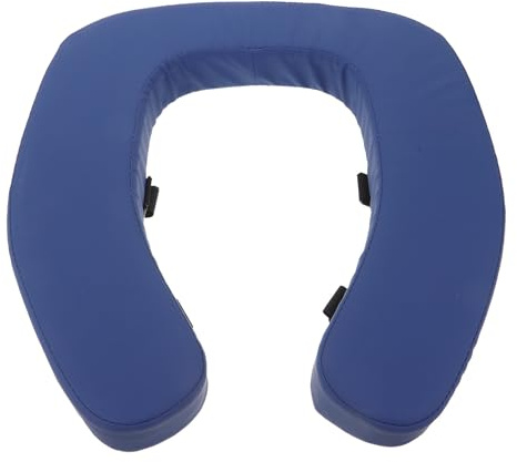 VINTORKY Cojín Elevador para Asiento de Inodoro Azul con Relleno de Esponja de 2 Pulgadas, Acolchado Grueso y Protección para Mayor Comodidad y Soporte