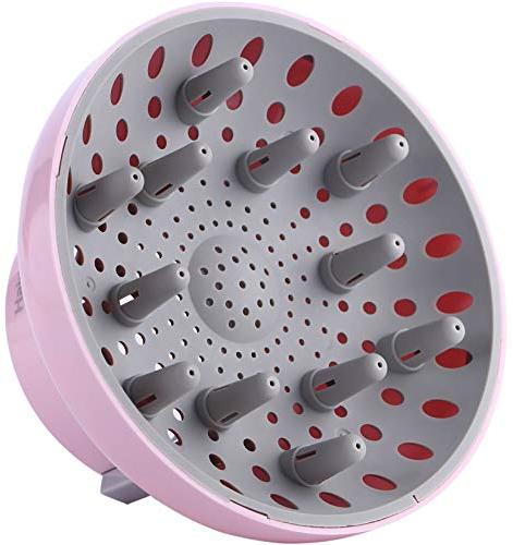 Hairizone Universal Haar Diffusor Anpassungsfähig für Schlag Trockner mit Düse D = 1,7-2,6 für lockiges oder welliges Haar Styling, Trocken und Gain Maximales Volumen ohne Frizz, Rosa