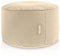 Green Bean Sitzsack-Hocker 25x45cm mit EPS-Perlen Füllung - Fußhocker Fußkissen Sitz-Pouf für Sitzsäcke - Bodenkissen für Kinder und Erwachsene - Fußablage Sitzkissen Sitzhocker Beige