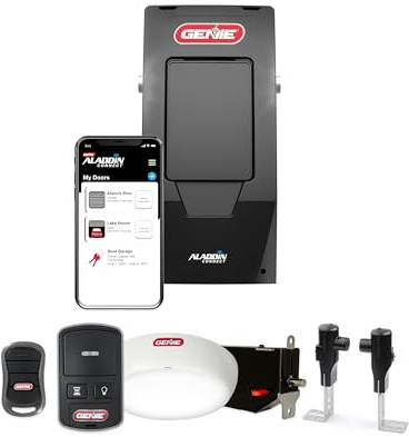 Genie 6172H-O Wall Mount Smart Garage Door Opener with Aladdin Connect, Wall Mounted Compact Space Saving Opener