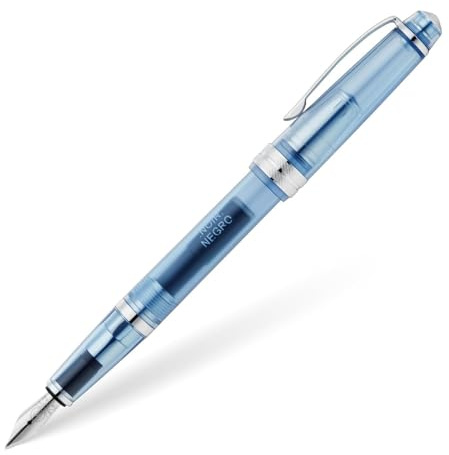 Cross Bailey Light Translucent Füllfederhalter (XF-Feder aus Edelstahl, inkl. schwarzer Tintenpatrone 8921, Premium Geschenkverpackung) transluzent marineblau/chrom