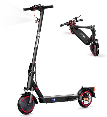 EVERCROSS EV85F Patinete Electrico Certificados DGT, 8,5'' Scooter Eléctrico Plegable para Adultos - 300W, App, Batería 7,8Ah, Peso de 15KG, Carga hasta 120KG, Doble Freno, Amortiguadores Dobles