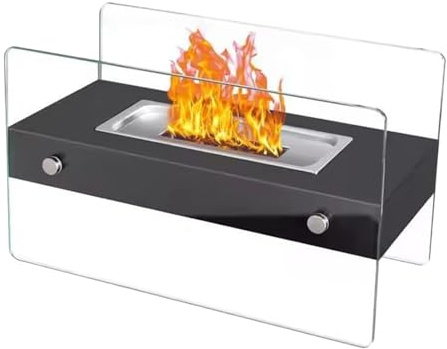 Focolare Da Tavolo | Focolare Con Diametro Di 34.8 Cm, Portatile - Paravento In Adatto Per Per Esterno Patio Interno Campeggio Terrazza Balcone Giardino E Casa