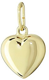 NKlaus 333 Gold gelbgold Herz Anhänger Ketten hochglanzpoliert 8,6x8,3mm Damen Mädchen 4758